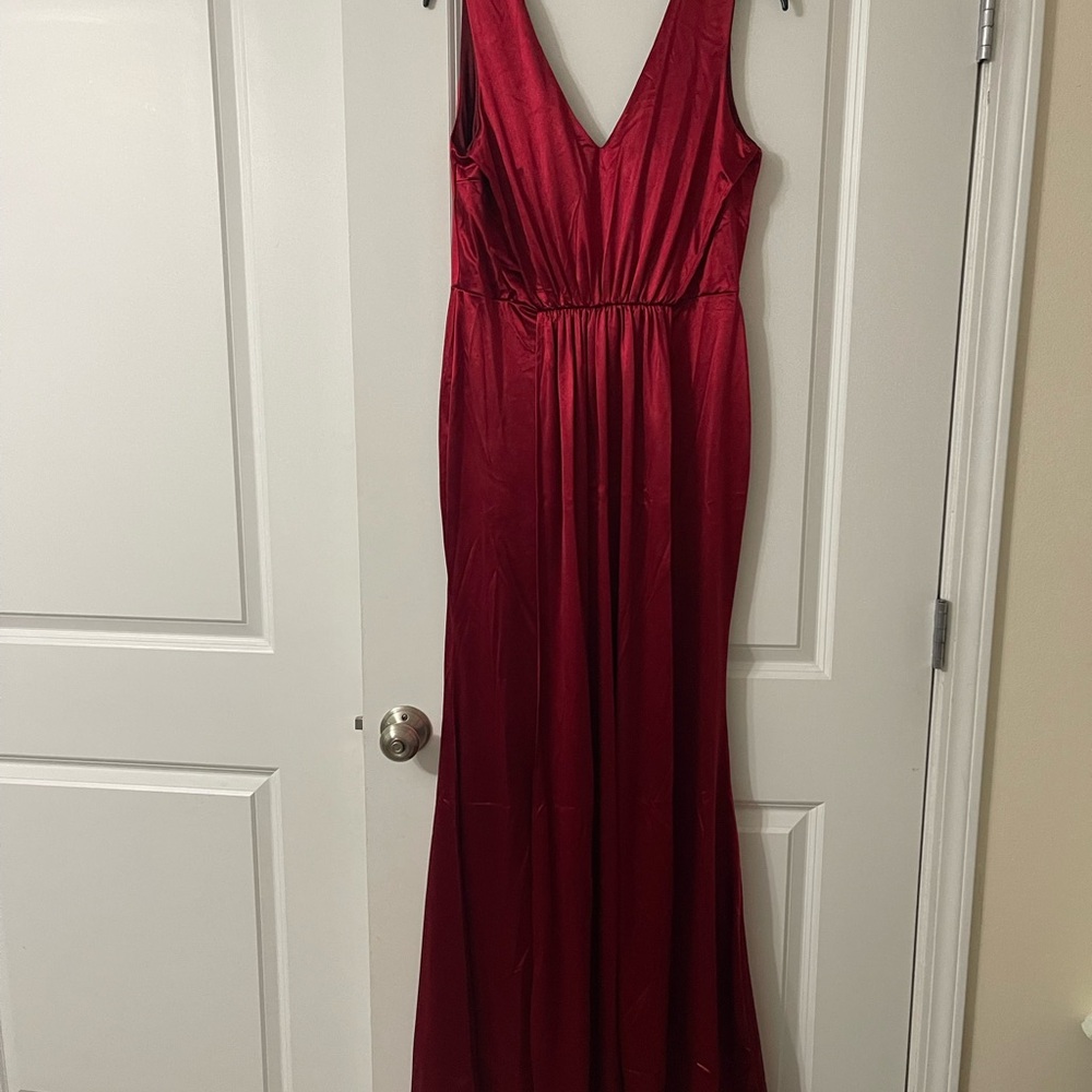 Elegant Red Evening Gown Miss Ord